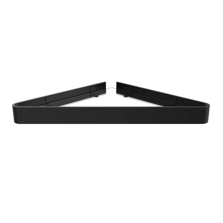 Shelf Corner Black Metal/Glass 9-5/8 Inch - Frankwebs