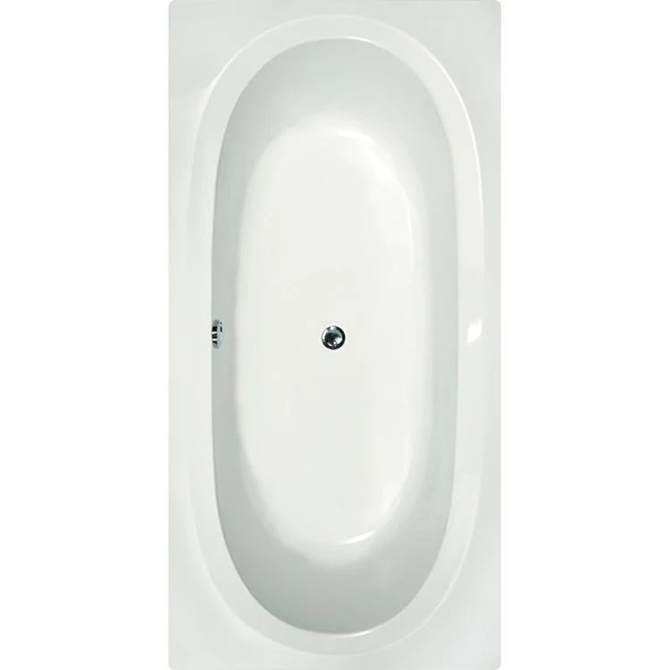 Soaking Tub Designer Collection Caribe 72 x 36 Inch Drop-In Tub Only Center Bone Gelcoat - Frankwebs