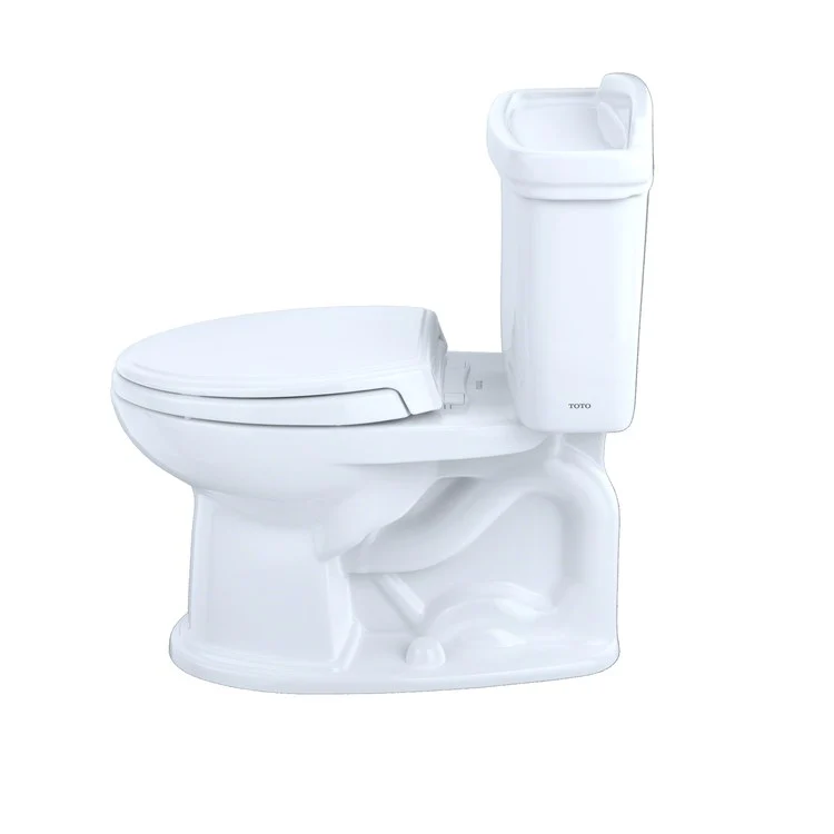 Toilet Eco Dartmouth 2 Pieces Close Coupled Universal Height Cotton Elongated ADA 32-1/2 Inch 1.28 Gallons per Flush Left Hand Chrome Less Seat - Frankwebs