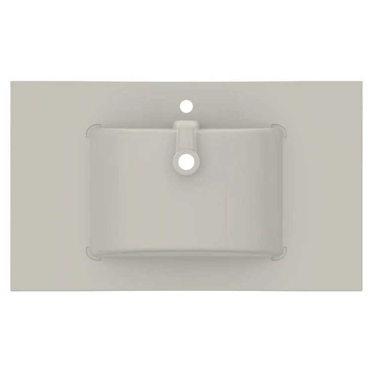 Vanity Top Ceramic Top 37 x 22 Inch White Ceramic 1 Hole 1-4/5 Centimeter - Frankwebs