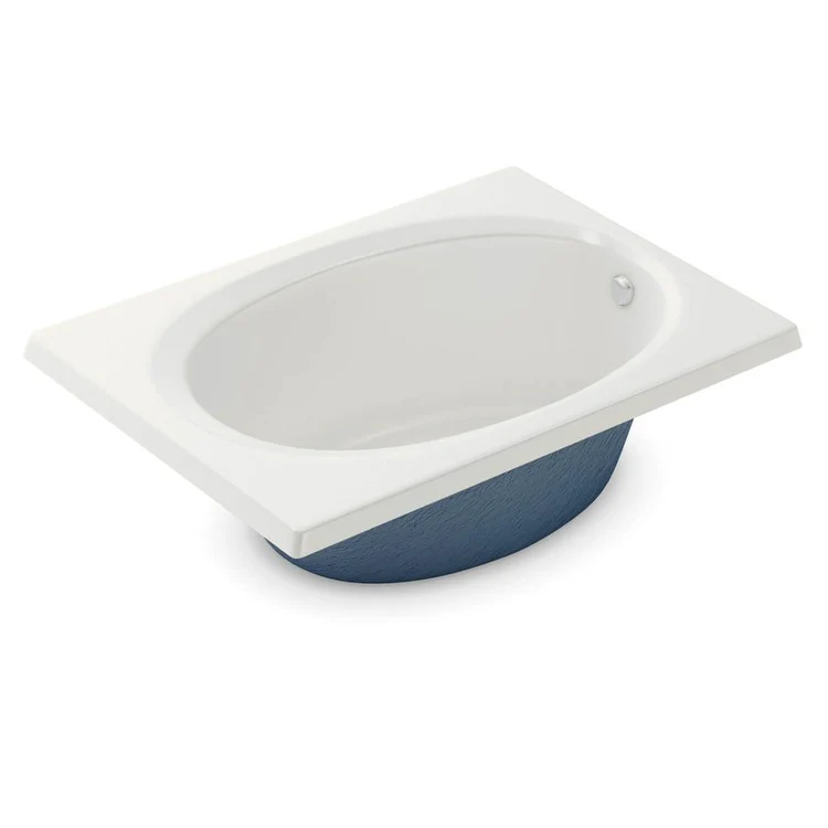 Tub 72 x 42 x 21-1/2 Inch Drop-In End Drain Outlet Bone AcrylX - Frankwebs