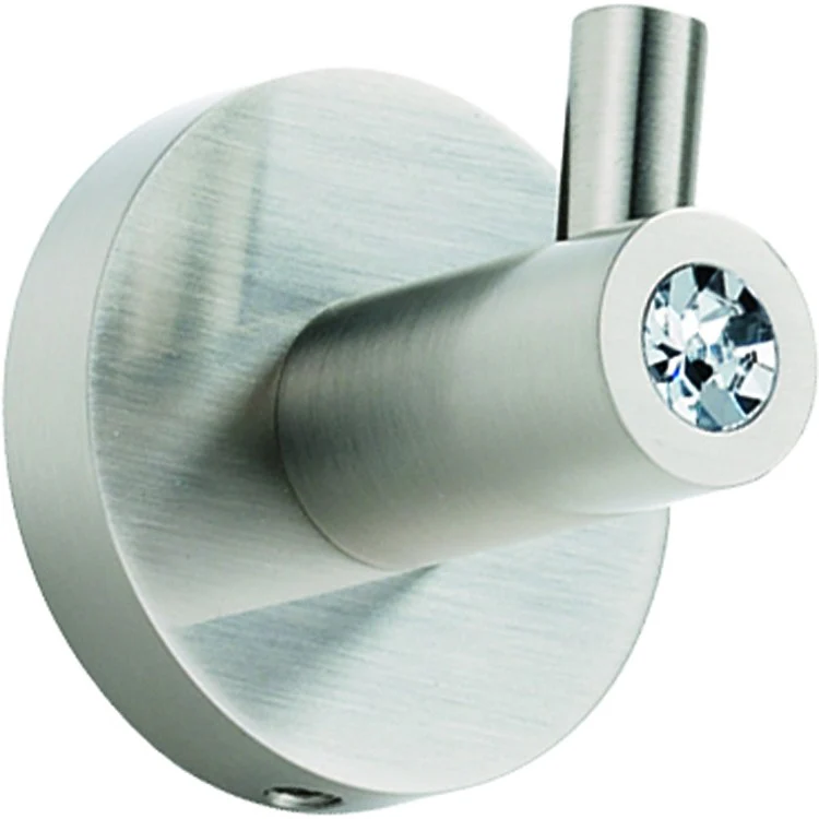 Robe Hook Contemporary I Crystal Bath Polished Chrome 2 Inch 1-3/4 Inch Wall Mount Brass - Frankwebs