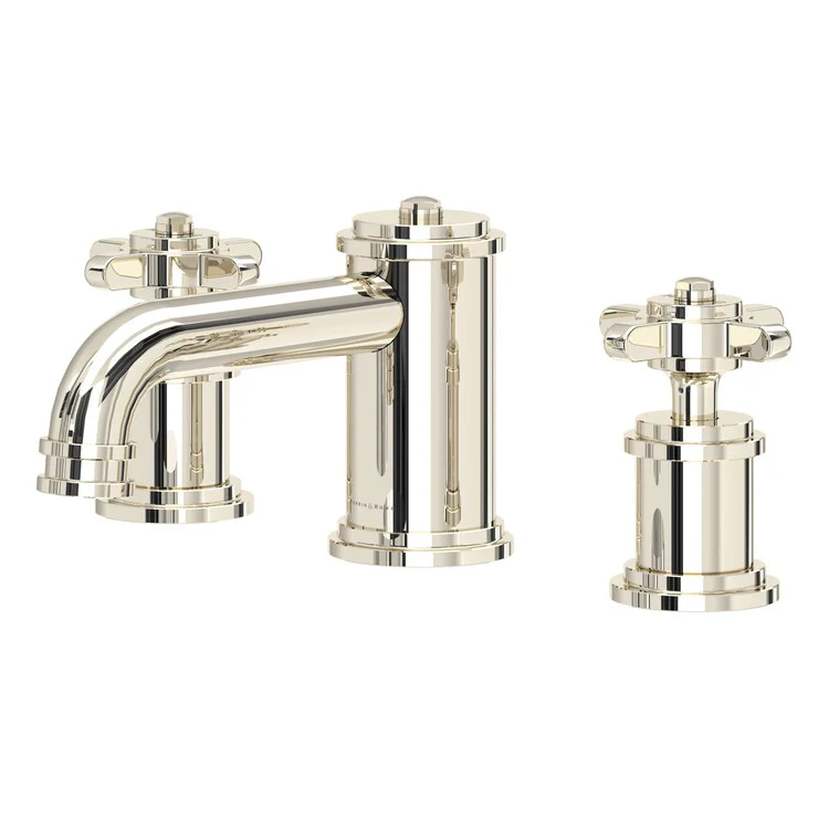 Armstrong Two Handle Widespread Bathroom Faucet with Cross Handles and Drain - Frankwebs