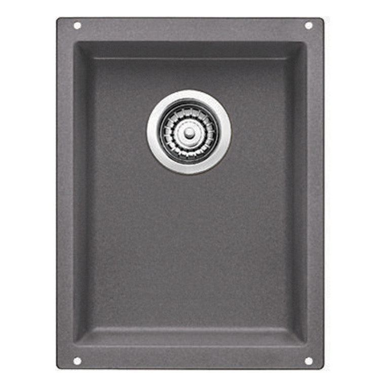 Bar Sink Precis 14 x 18 Inch 1 Bowl Coal Black Undermount - Frankwebs