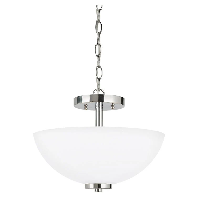 Oslo Two-Light LED Convertible Semi-Flush Mount Ceiling Fixture/Pendant - Frankwebs