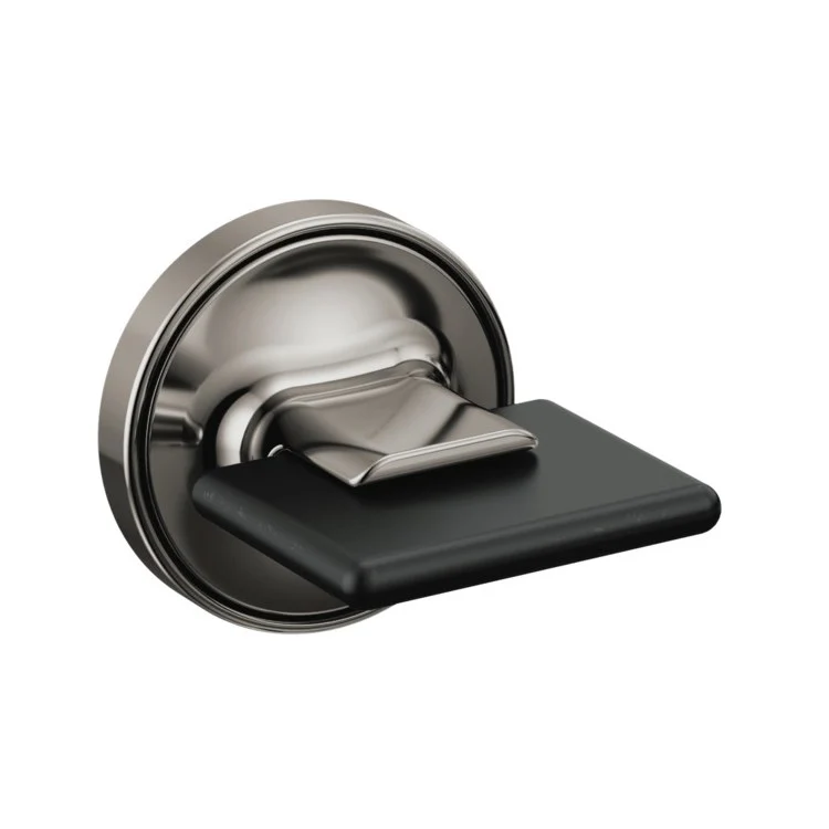 Handle Kit Allaria Zinc 2 Knob Brilliance Black Onyx / Matte Black ADA for Wall Mount Tub Filler - Frankwebs