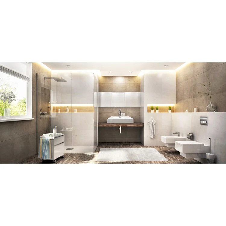 Vessel Block Freestanding 22 x 18 Inch Almond Hydroluxe SS - Frankwebs