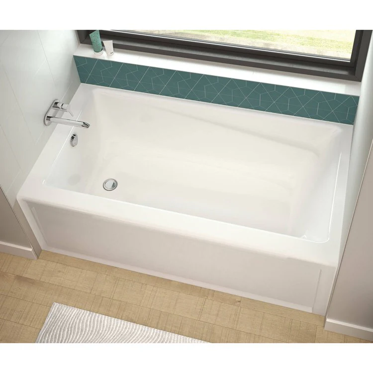 Tub Exhibit IFS 59-7/8 x 36 x 18 Inch Alcove with Whirlpool Left White Acrylic - Frankwebs