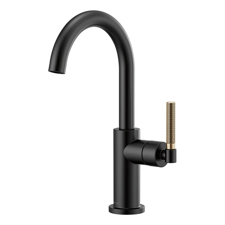 Litze Single Handle Bar Faucet with High-Arc Spout/Knurled Handle - Frankwebs