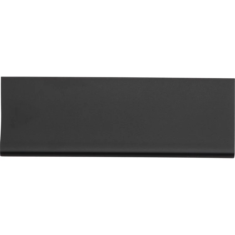 Drawer Pull Atlas Tab Edge Matte Black Aluminum 4-5/16 Inch 5-1/8 x 3/4 Inch - Frankwebs