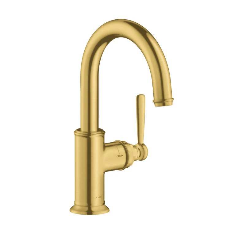 Bar Faucet Montreux Deck Mount 1 Lever ADA Brushed Gold Optic 1.5 Gallons per Minute - Frankwebs