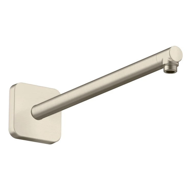 Shower Arm ShowerSolutions with Softsquare Flange Chrome 15 Inch NPT Brass 90 DEG Wall Mount - Frankwebs