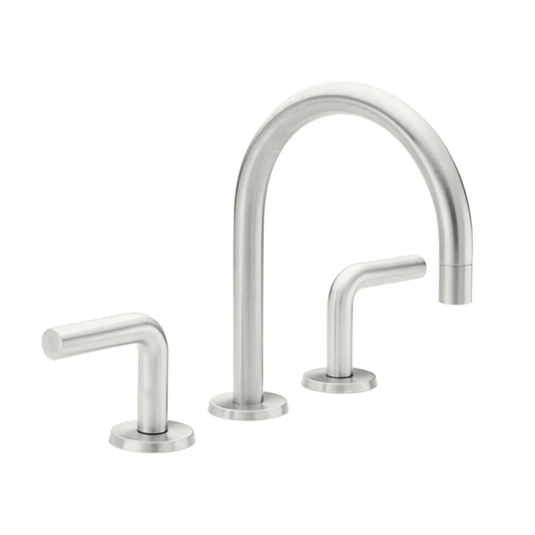 Lavatory Faucet Tamalpais Widespread 8 Inch Spread 2 Lever ADA Polished Chrome 1.2 Gallons per Minute Rounded Spout ZeroDrain Pop Down Style Drain Completely Finished with 2-1/4 Inch Diameter Flange Spout Height 4-1/8 Inch Spout Reach 6 Inch - Frankwebs