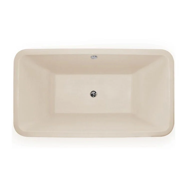 Combination Tub Designer Collection Natasha 66 x 36 x 21 Inch Drop-In Center Drain Bone Rectangle - Frankwebs