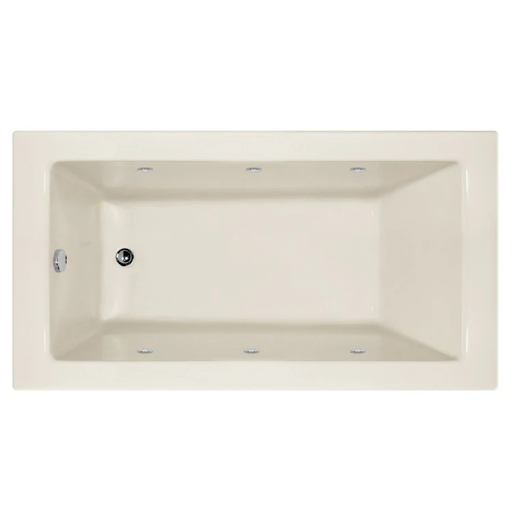 Combination Tub Designer Collection Sydney 60 x 34 x 20 Inch Left Hand Drain White Rectangle - Frankwebs