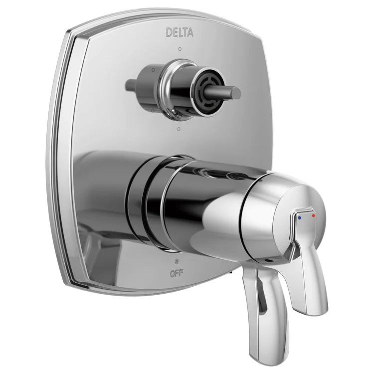 Diverter Trim Stryke Thermostatic 6 Functions Lumicoat Champagne Bronze 2 Lever ADA for MultiChoice Universal R22000 Series Rough Valve - Frankwebs