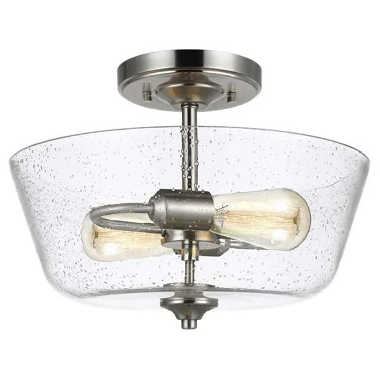Belton Two-Light Ceiling Semi-Flush Mount Ceiling Fixture - Frankwebs
