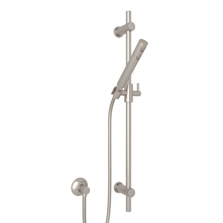 Handshower Set Satin Nickel 1 Function 1.8 Gallons per Minute 29-17/32 Inch Brass Shower Bar - Frankwebs