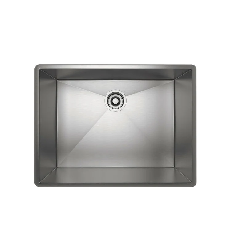 Kitchen Sink Forze 25-1/2 Inch Single Bowl 1 Hole Brushed Stainless Steel Undermount/Drop-In 19-1/2 Inch 10 Inch - Frankwebs