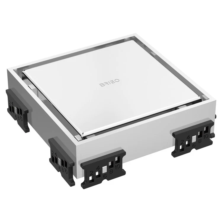 Square Drain Reversible Point 4 Inch Brilliance Brushed Nickel Stainless Steel for Shower - Frankwebs