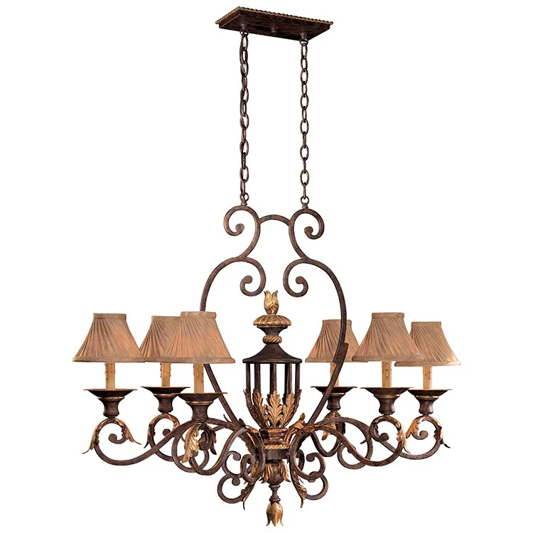 Zaragoza Six-Light Island Chandelier - Frankwebs