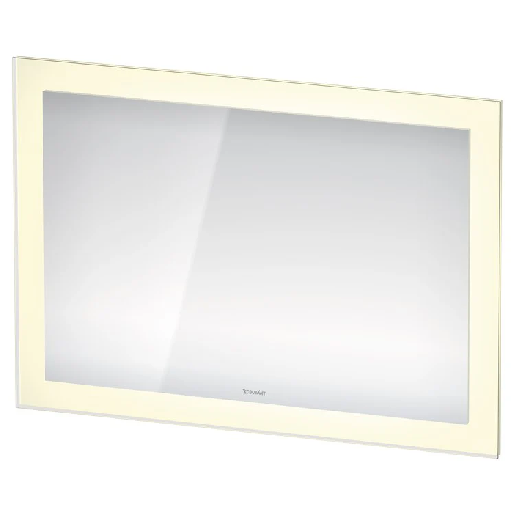 Mirror White Tulip 41-3/8 x 29-1/2 Inch White Aluminum Matte Rectangle LED Frame - Frankwebs