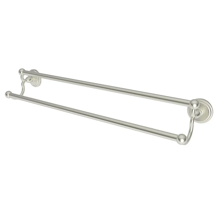 Towel Bar Chelsea 24 Inch Double Polished Chrome Brass 5-1/4 Inch Extension from Wall - Frankwebs