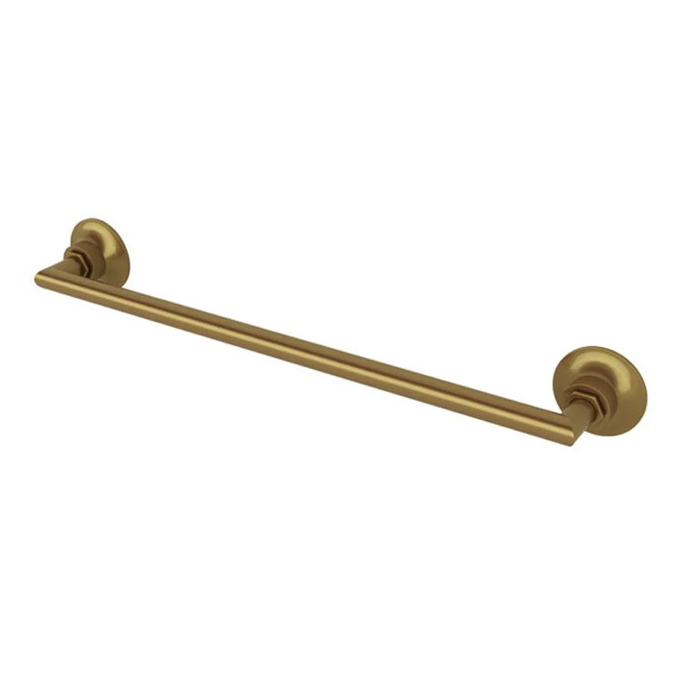 Towel Bar Graceline 18 Inch Polished Nickel Brass 2-13/64 Inch Wall Mount - Frankwebs