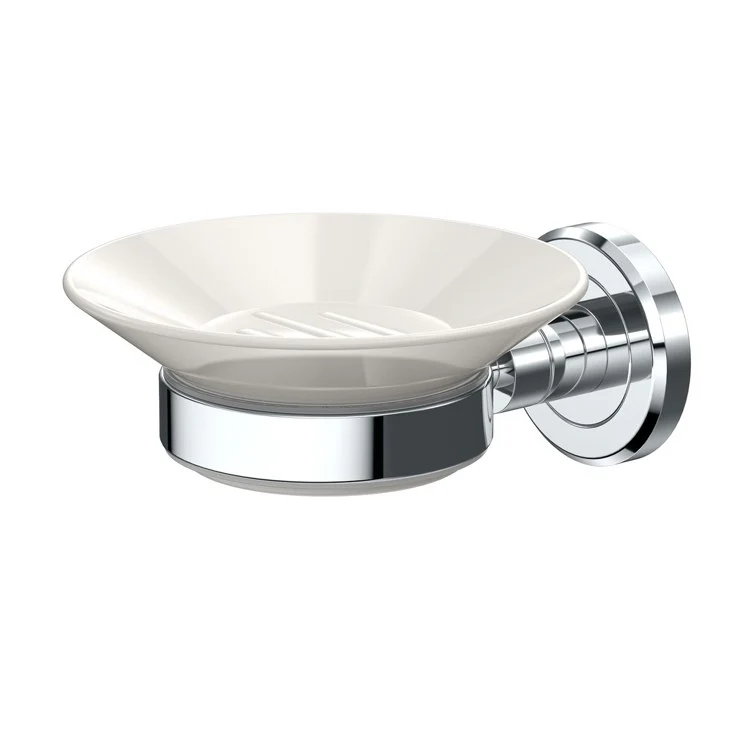 Soap Dish Latitude II Round Matte Black Wall Mount - Frankwebs