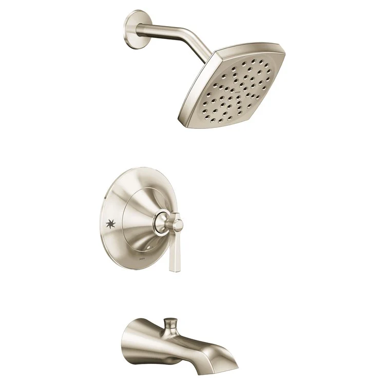 Tub and Shower Trim Flara Posi-Temp Eco-Performance 1 Lever Brushed Nickel ADA 1.75 Gallons per Minute - Frankwebs