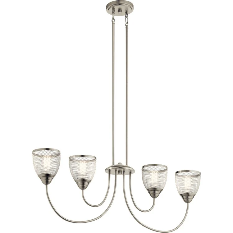 Voclain Four-Light Linear Chandelier - Frankwebs