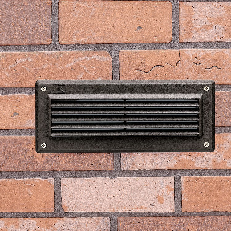 Two-Lamp Outdoor 2700K LED Brick Light with Louvers - Frankwebs