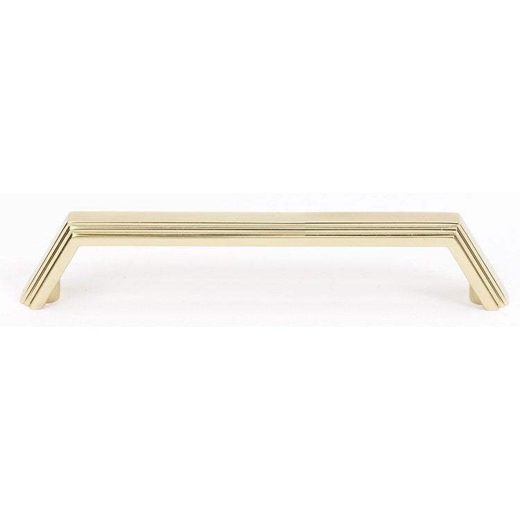 Pull Nicole Polished Brass 4 Inch 4-5/8 Inch 1 Inch - Frankwebs