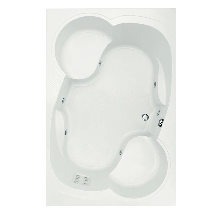 Combination Tub Designer Collection Makyla 75 x 48 x 21 Inch Drop-In Biscuit - Frankwebs