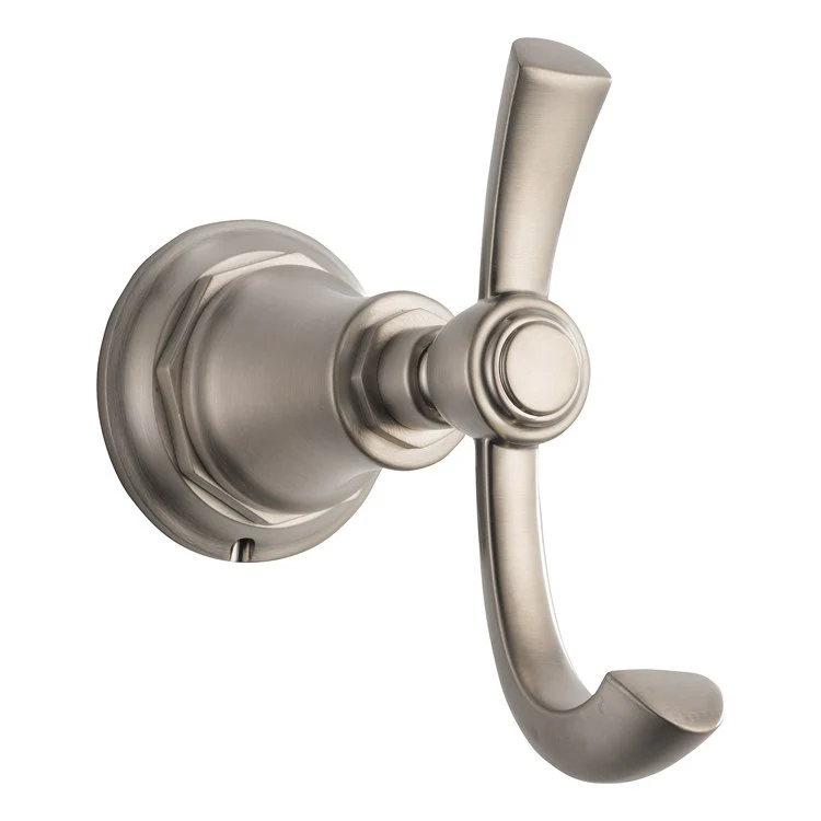 Robe Hook Rook Double Brilliance Luxe Gold 4-11/16 Inch 5-3/16 Inch Wall Mount Metal - Frankwebs