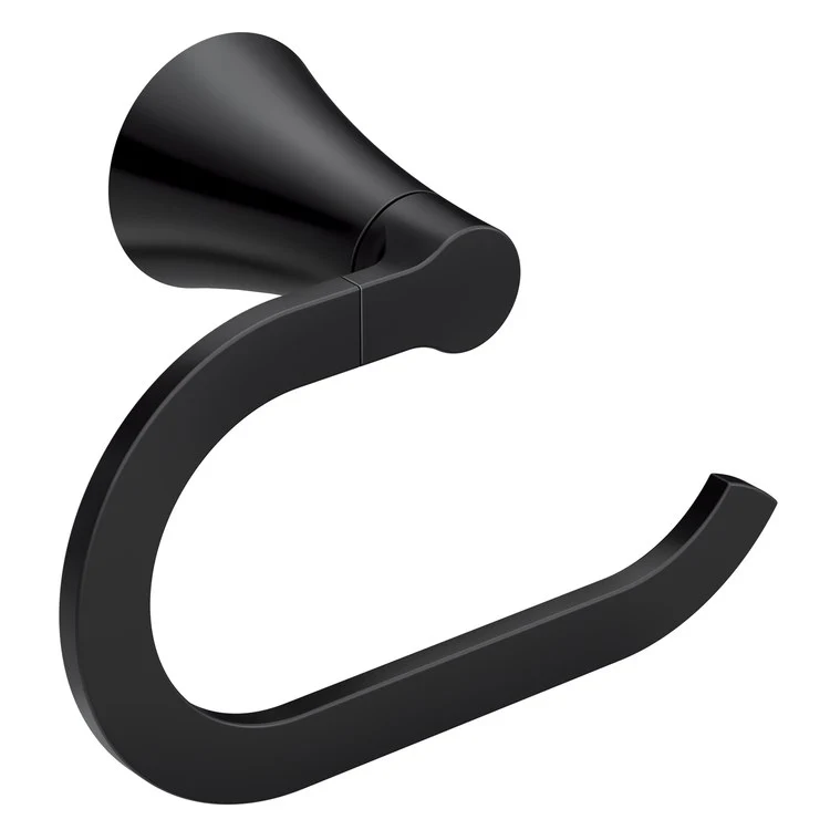 Towel Ring JASE 6-13/16 Inch Open Matte Black Zinc 3 Inch - Frankwebs