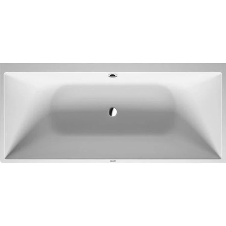 Soaking Tub DuraSquare 70-7/8 x 31-1/2 Inch with 2 Backrest Slopes Center Drain White Right Corner - Frankwebs