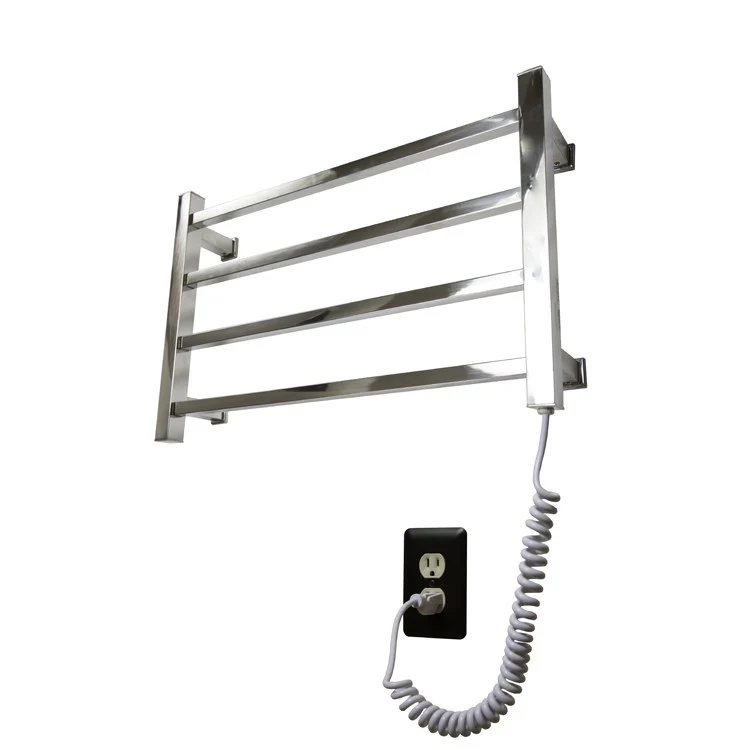 Towel Warmer Ruby Gem 4 Bar 23-1/2 Inch Bright Chrome Metal - Frankwebs