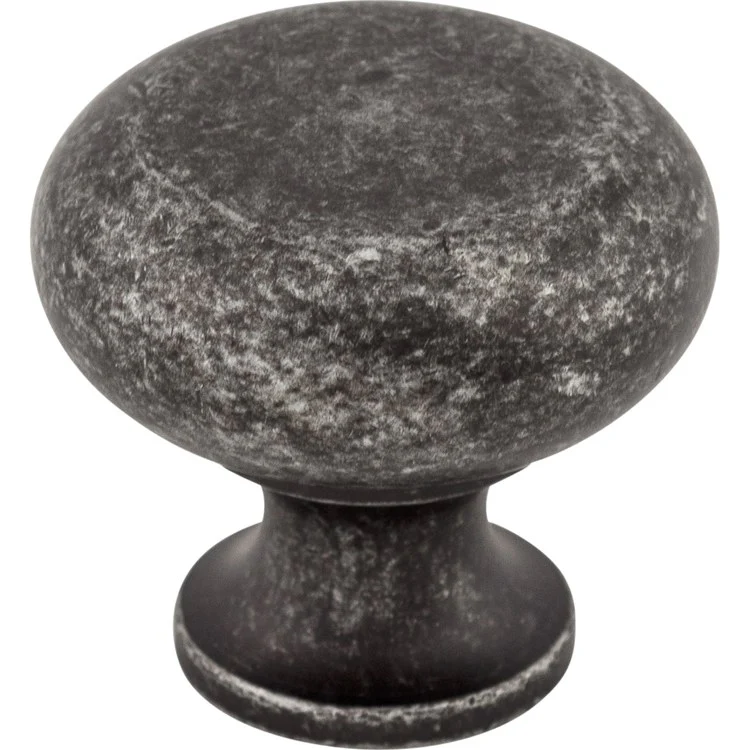 Knob Somerset II Flat Faced Round for Decorative Hardware Black Nickel Zinc Alloy 1-1/4 Inch 1-1/8 Inch - Frankwebs