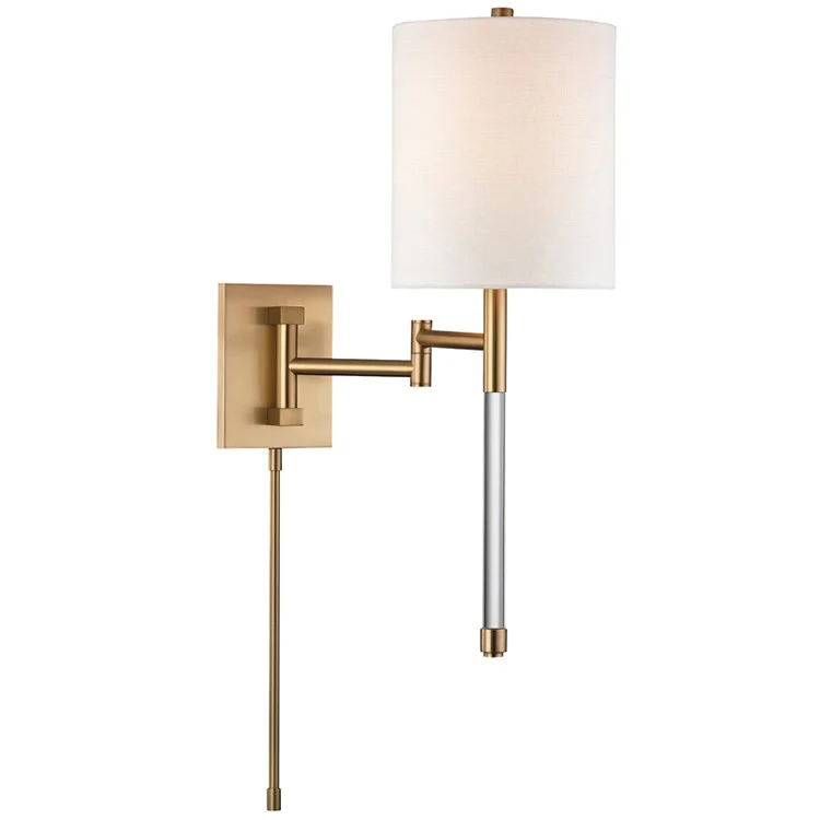 Englewood Single-Light Wall Sconce with Plug - Frankwebs