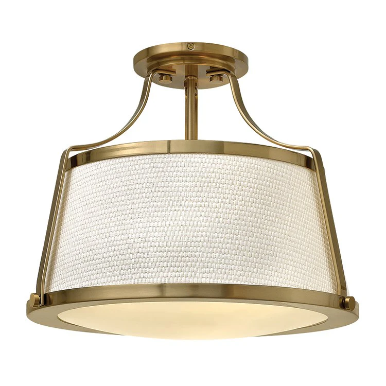 Charlotte Three-Light Semi-Flush Mount Ceiling Light - Frankwebs