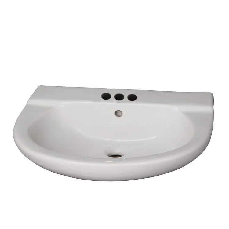 Lavatory Sink Jayden Wall Hung 18 Inch 4 Inch Spread White - Frankwebs