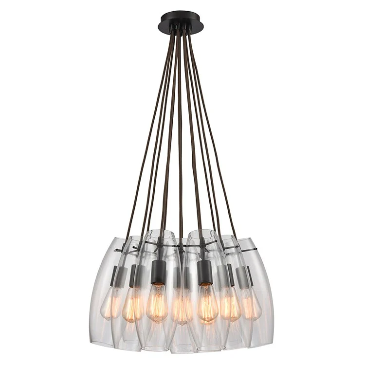 Menlow Park Twelve-Light Cluster Pendant - Frankwebs