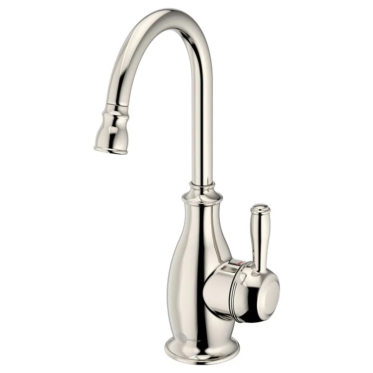 Hot Water Dispenser Showroom Traditional 2010 Instant 1 Lever ADA Gooseneck Swivel 360 DEG Polished Nickel - Frankwebs