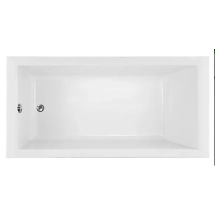 Combination Tub Ston Collection Coal 60 x 32 x 23 Inch Drop-In End Drain Almond Rectangle - Frankwebs