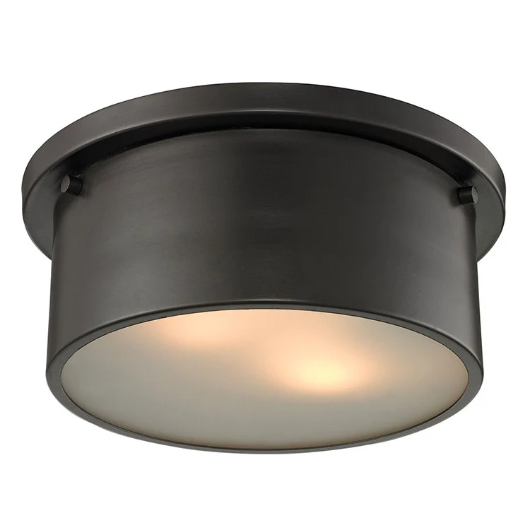 Simpson Two-Light Flush Mount Ceiling Fixture - Frankwebs