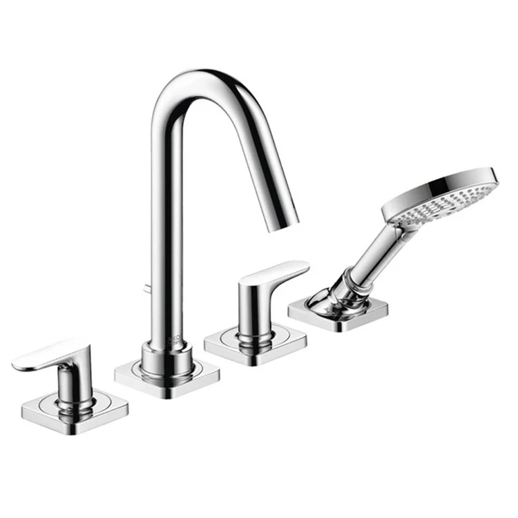 Citterio M Two Handle 4-Hole Roman Tub Filler with Handshower - Frankwebs