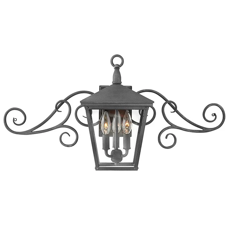 Trellis Three-Light LED Small Wall-Mount Lantern - Frankwebs