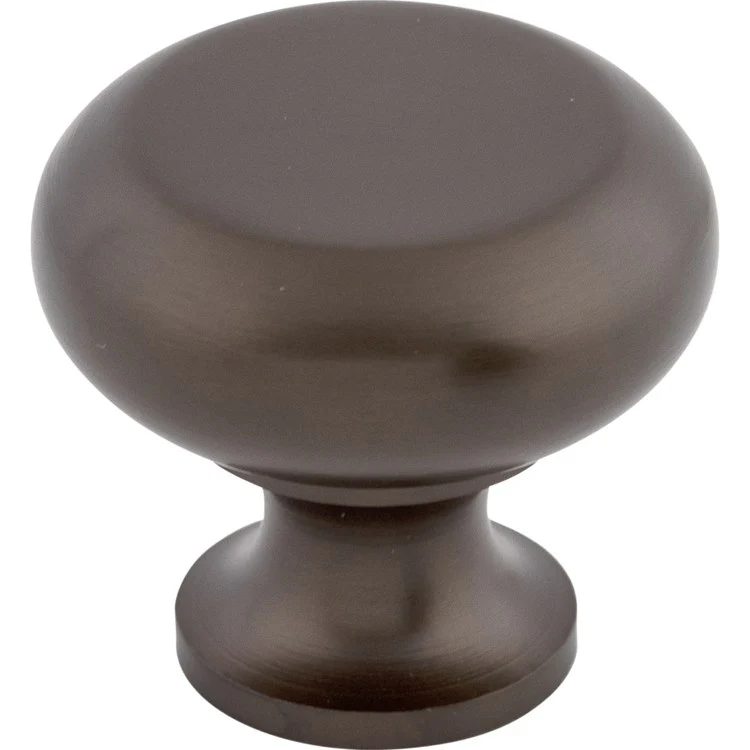 Knob Somerset II Flat Faced Round for Decorative Hardware Black Nickel Zinc Alloy 1-1/4 Inch 1-1/8 Inch - Frankwebs
