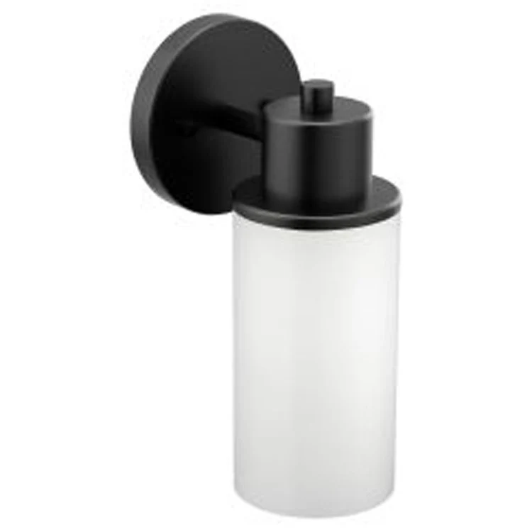 Bath Light Iso Sconce 1 Lamp Matte Black Glass or Shade Frosted - Frankwebs